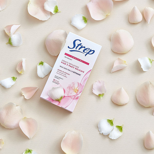 Strep Crystal strisce depilatorie viso e parti delicate trasparenti per  controllare le zone da depilare 20 strisce - Spendibene Store