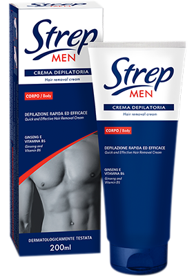 STREP MEN - CREMA DEPILATORIA UOMO corpo