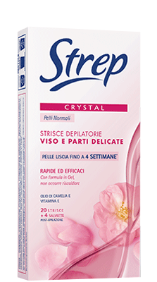 Strep Strisce Depilatorie Viso e Parti Delicate Profe